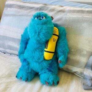 Hasbro Disney Pixar Monsters INC. 14in Glowing Sulley Bedtime Plush 2001 Works